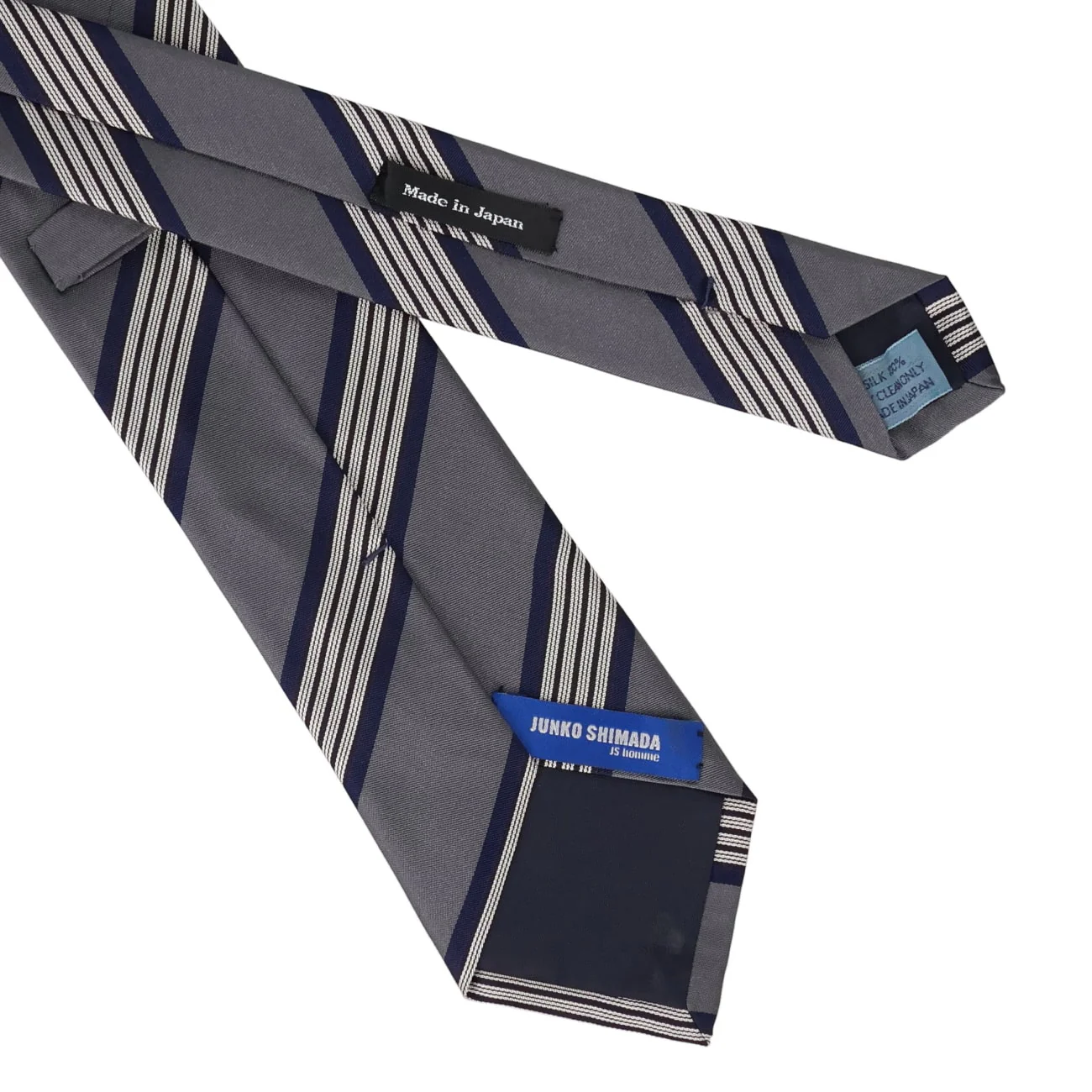 Made in Japan 100% Silk Striped Tie - Image 6