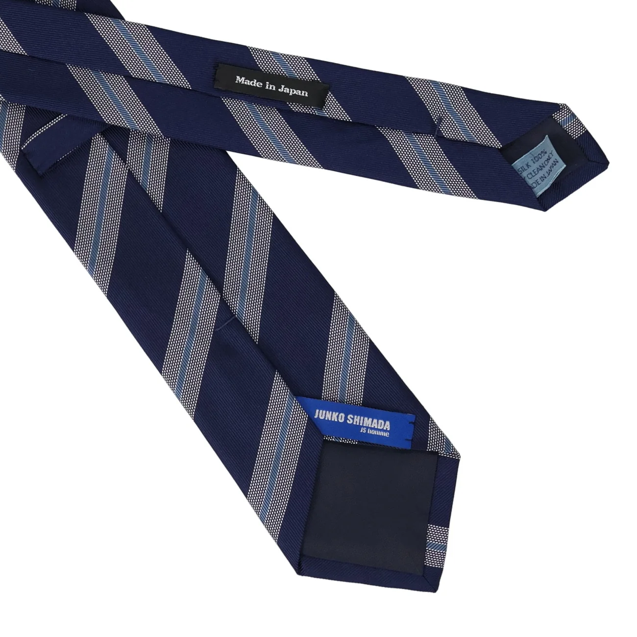 Made in Japan 100% Silk Striped Tie - Image 3