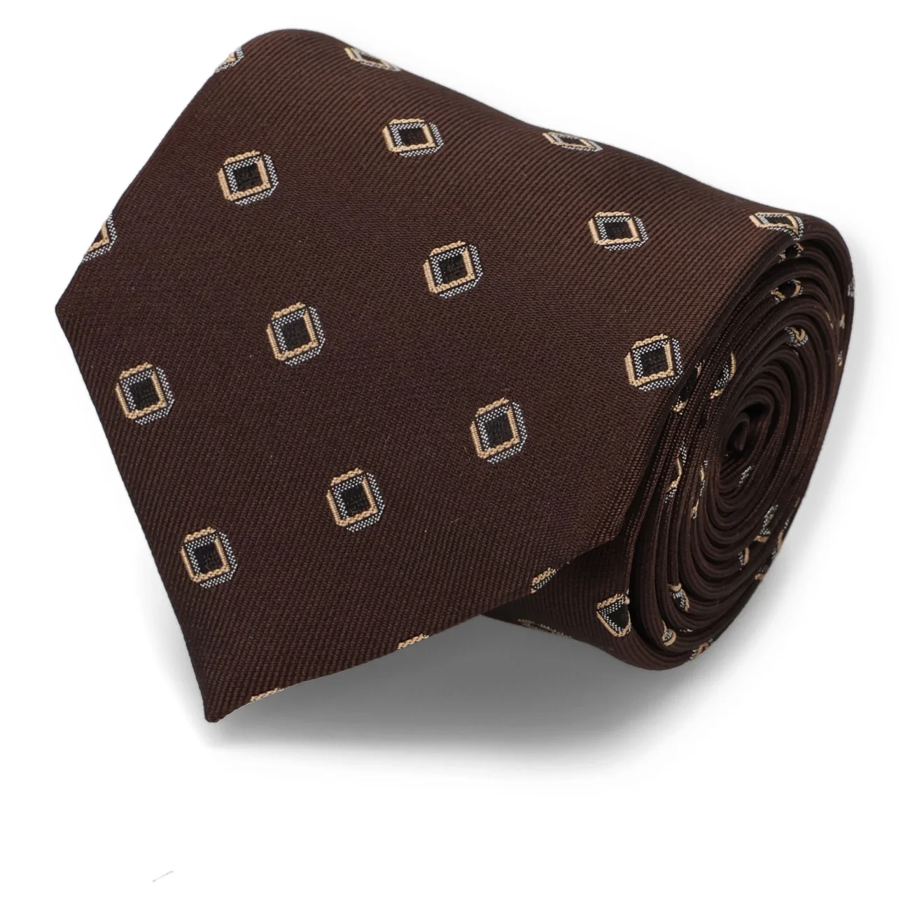 Made in Japan 100% Silk Geometric Tie - Image 4