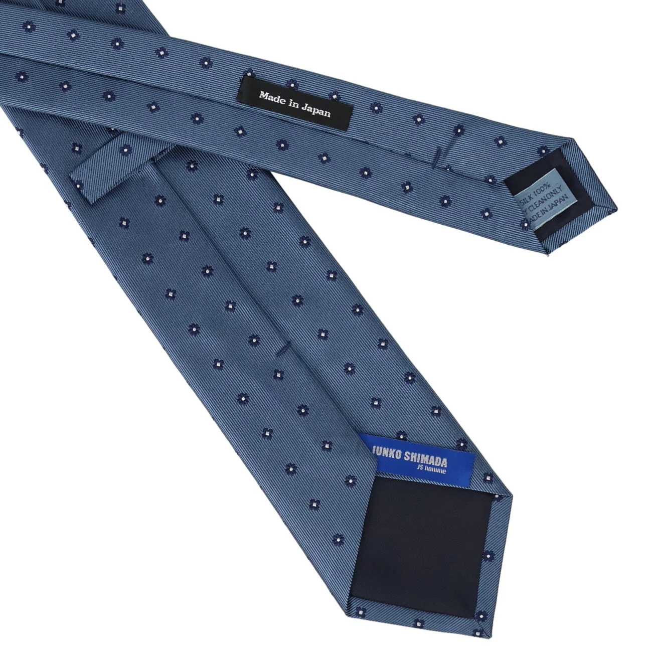 Made in Japan 100% Silk Geometric Tie - Image 3