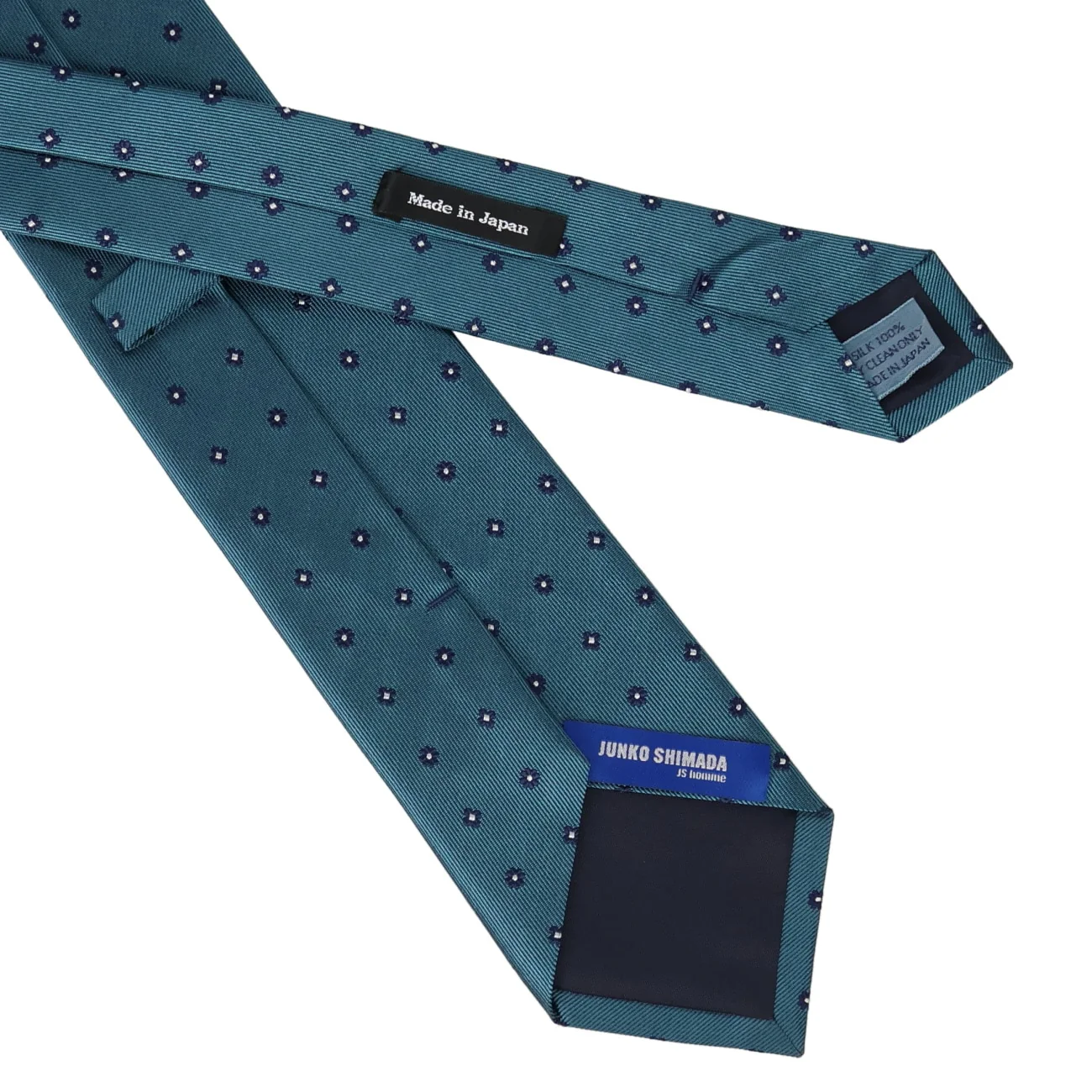 Made in Japan 100% Silk Geometric Tie - Image 6