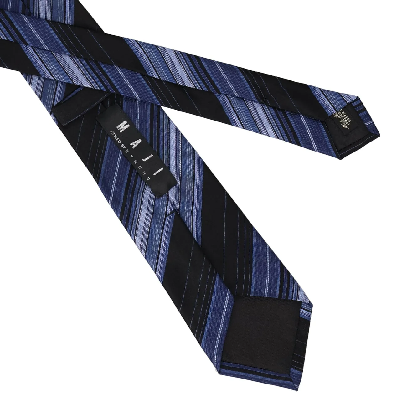 Stripe Silk Slim Tie - Image 3