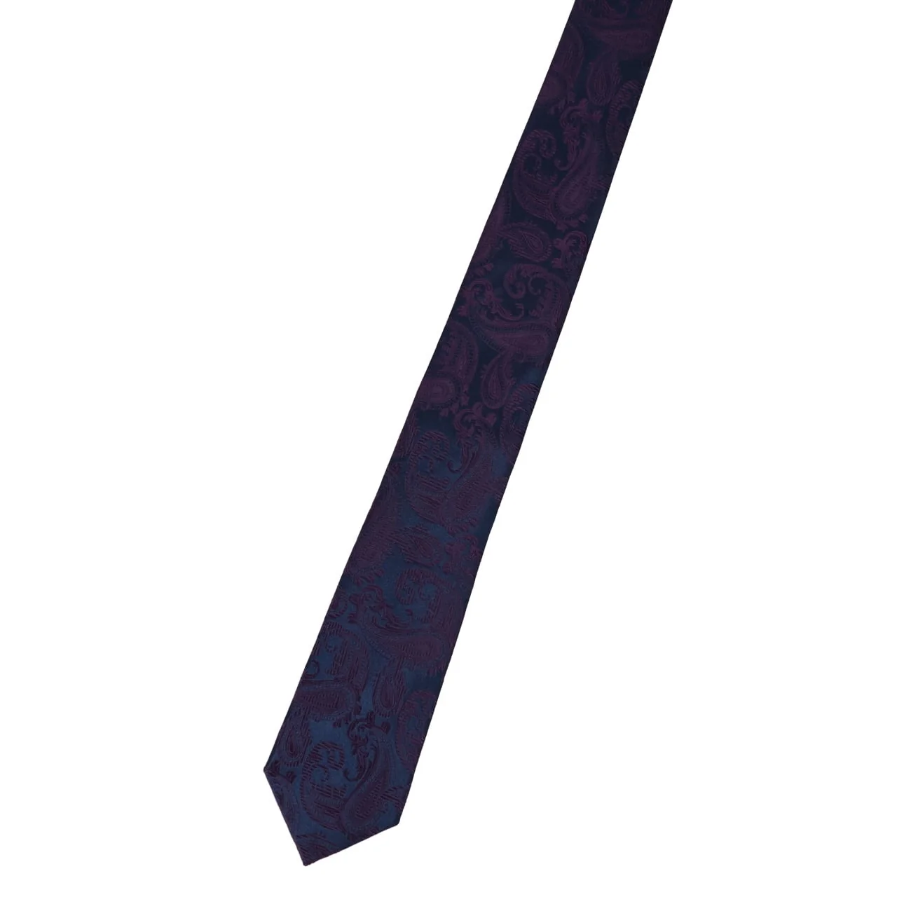 Paisley Silk Slim Tie - Image 5