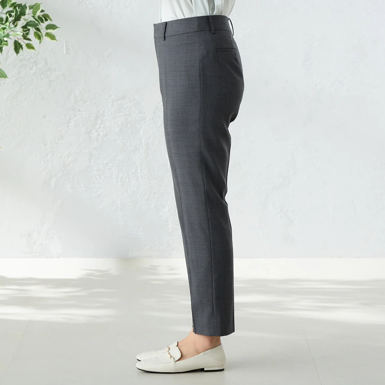 Aircool Washable Cropped Pants - Gray - Image 6