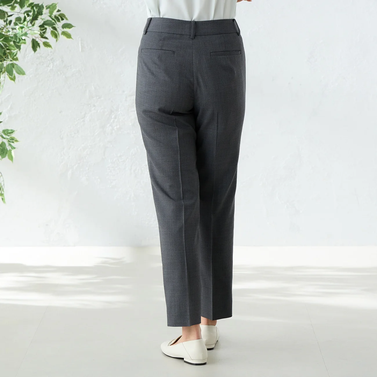 Aircool Washable Cropped Pants - Gray - Image 7