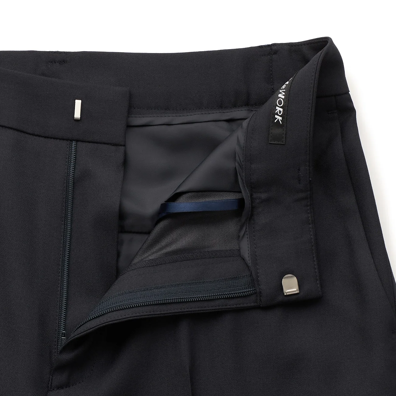 Stretch Bright Twill Straight Pants - Navy - Image 9