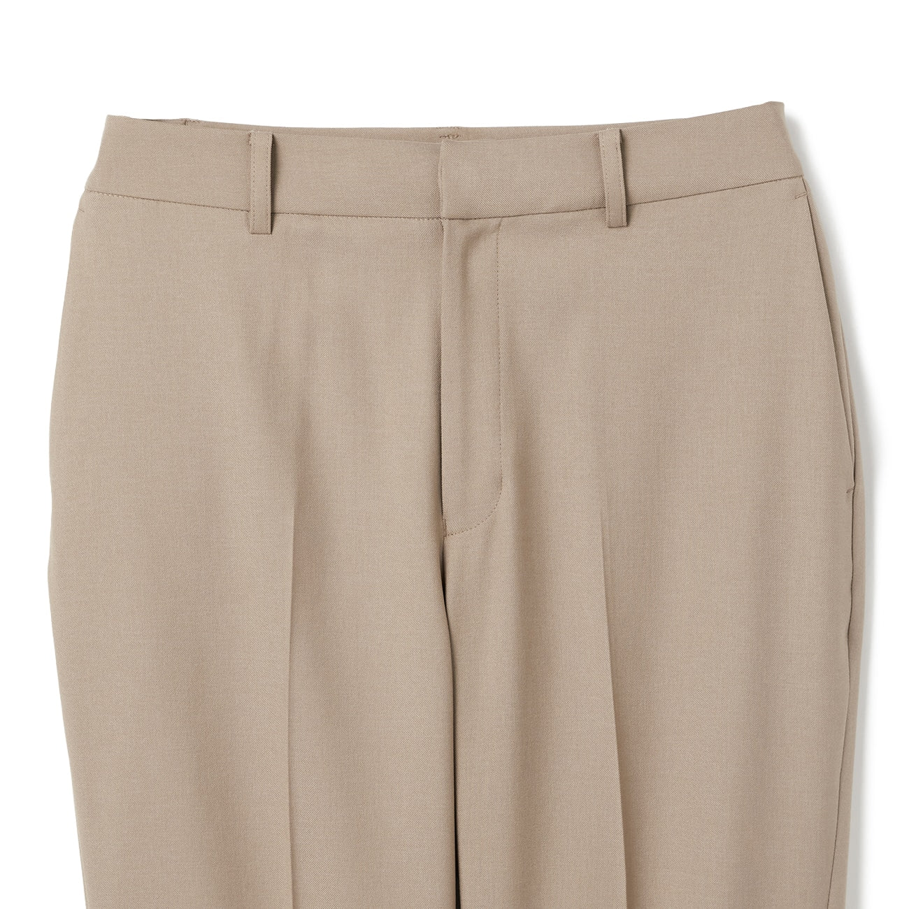 Stretch Bright Twill Straight Pants - Beige - Image 7