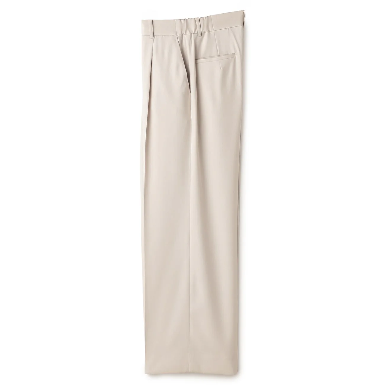 Stretch Bright Twill Wide Pants - Off White - Image 6