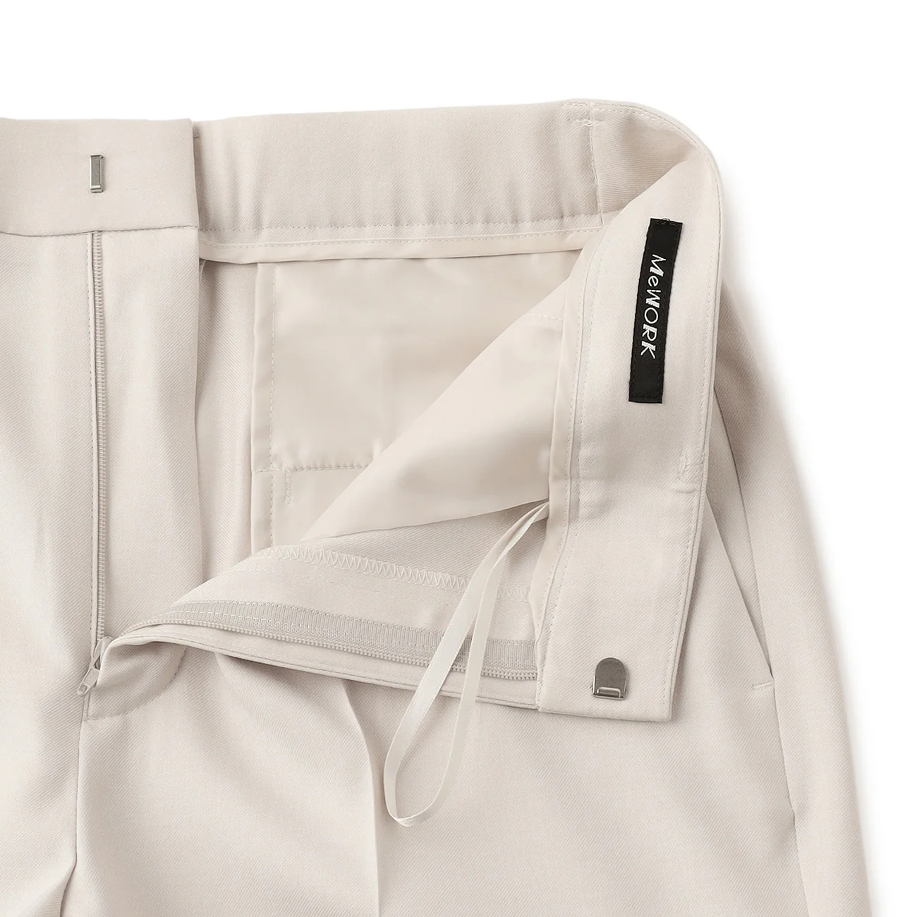 Stretch Bright Twill Straight Pants - Off White - Image 10