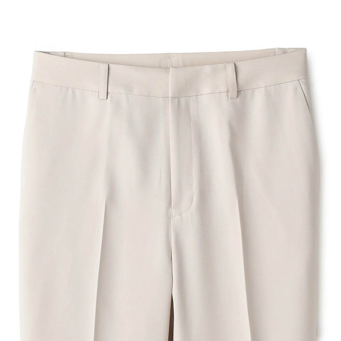 Stretch Bright Twill Straight Pants - Off White - Image 8
