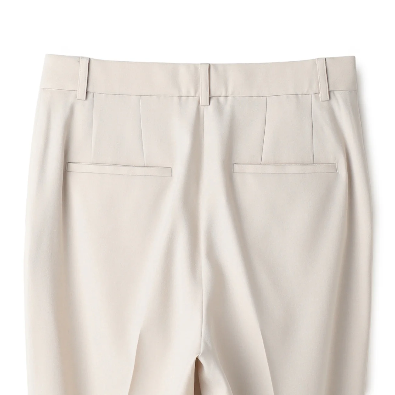 Stretch Bright Twill Straight Pants - Off White - Image 9