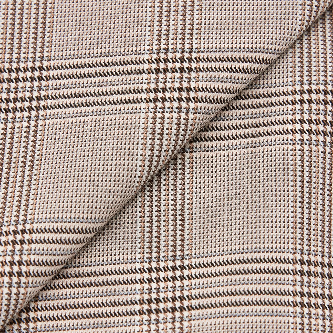 Check Wide Pants - Gray Beige - Image 10