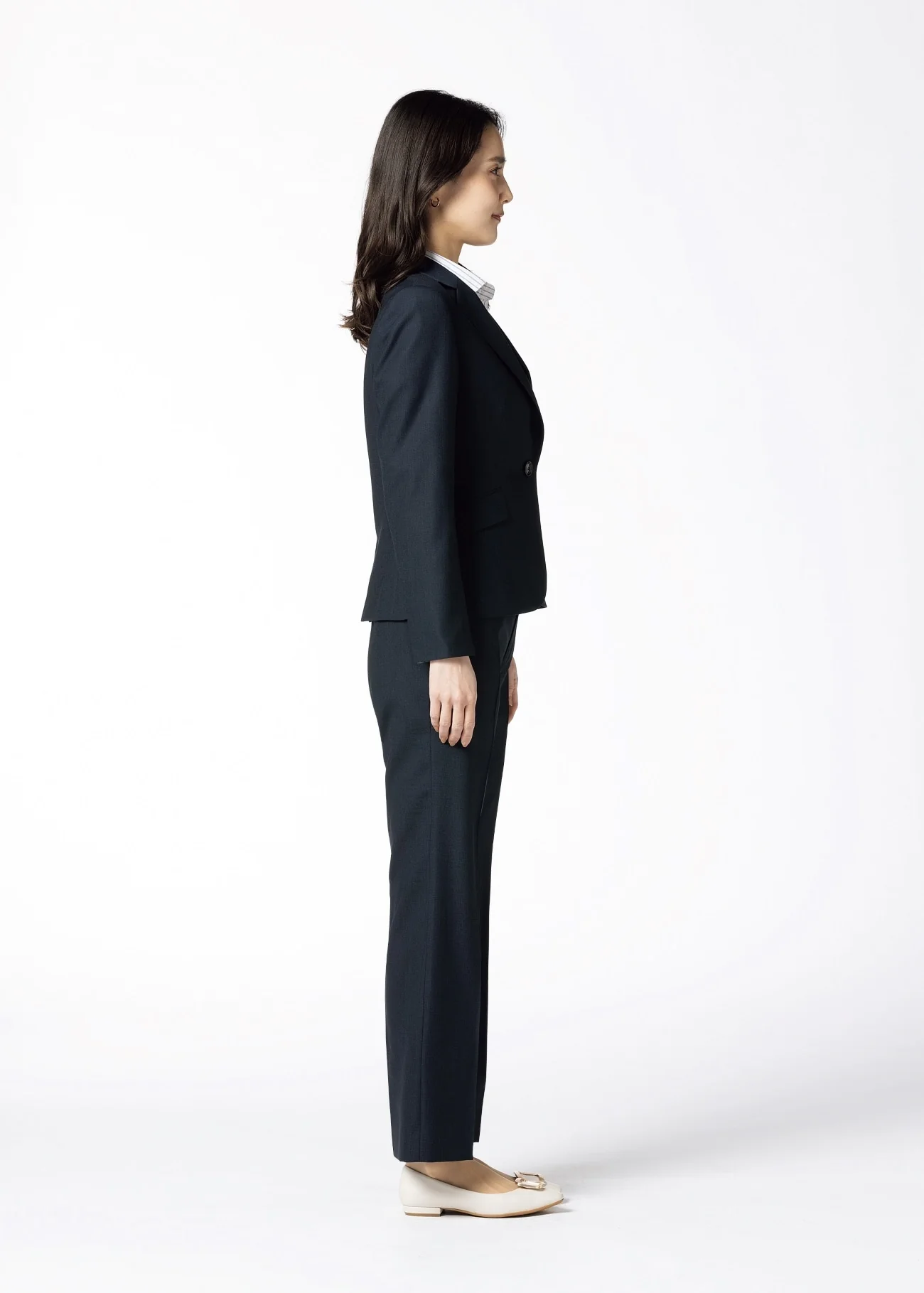 Washable Straight Pants - Navy - Image 3