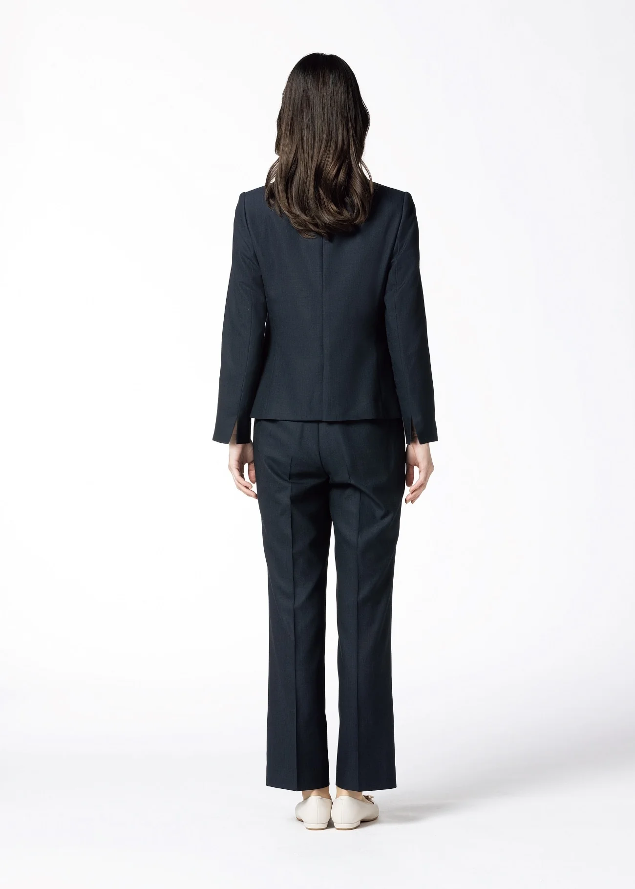 Washable Straight Pants - Navy - Image 4