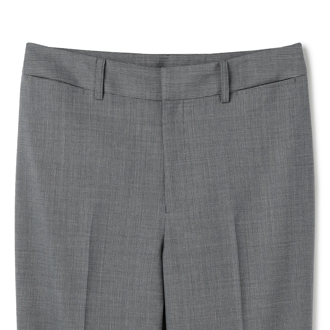 Washable Houndstooth Straight Pants - Blue Gray - Image 6