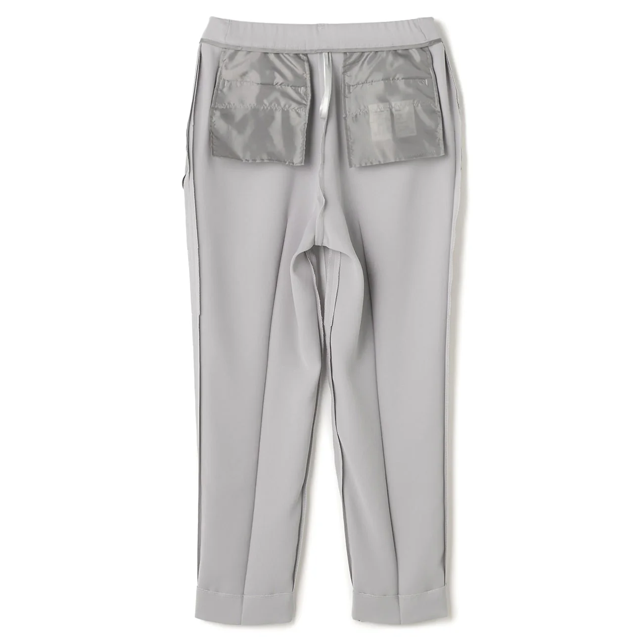 Powdery Stretch Cropped Pants - Gray - Image 9