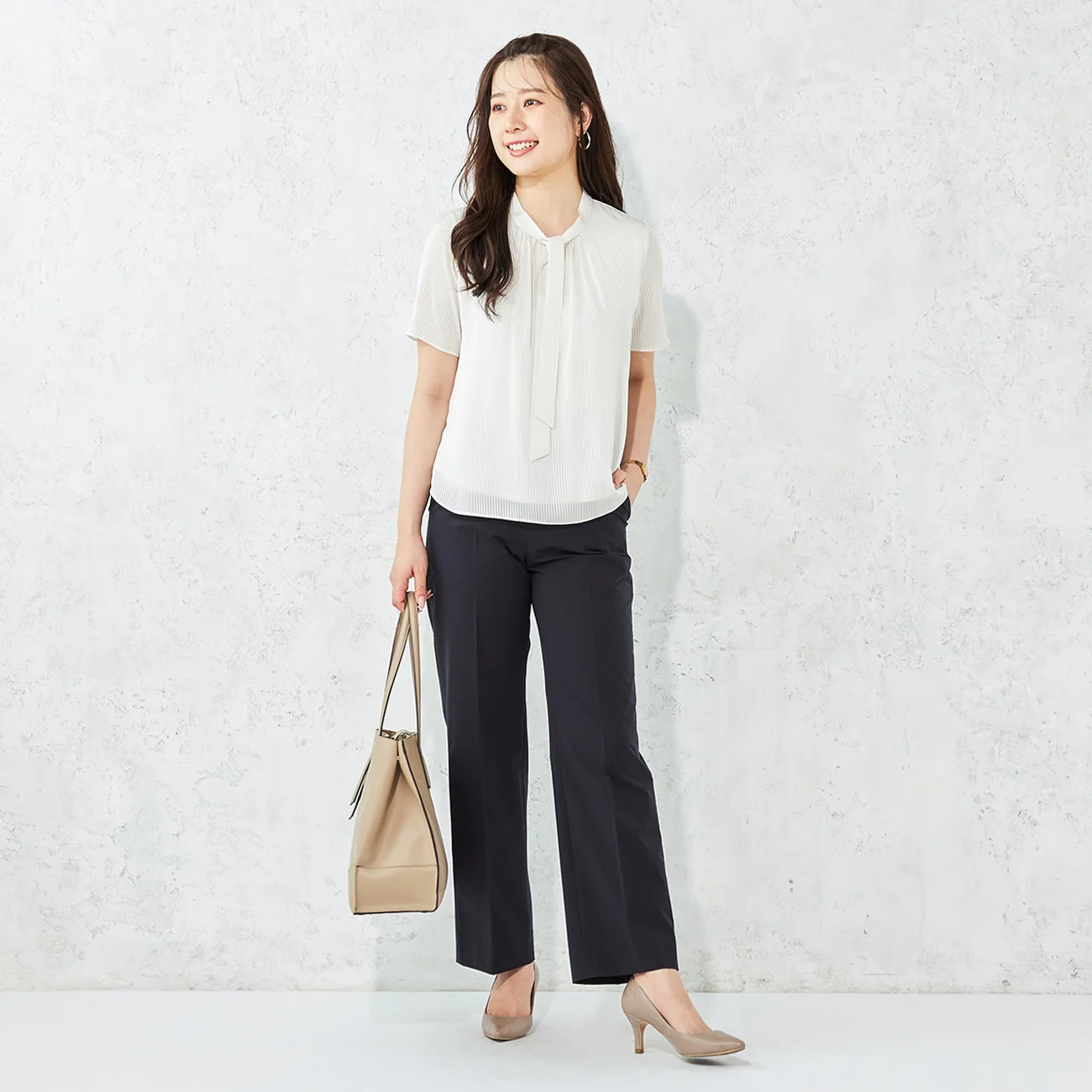 TEXBRID Wide Pants - Navy - Image 2