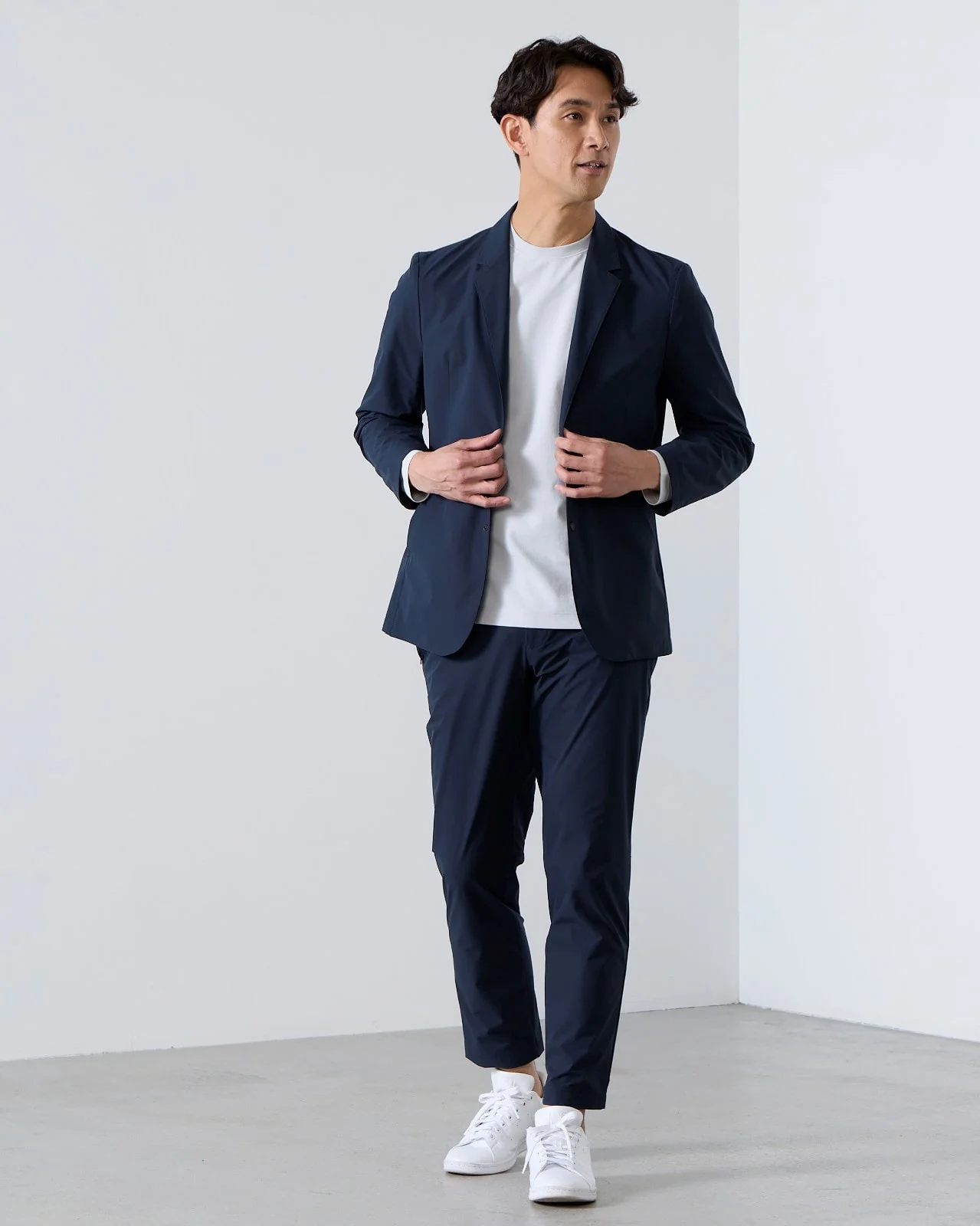 BIZ MOVE High Stretch Tailored Jacket - Navy - Image 2
