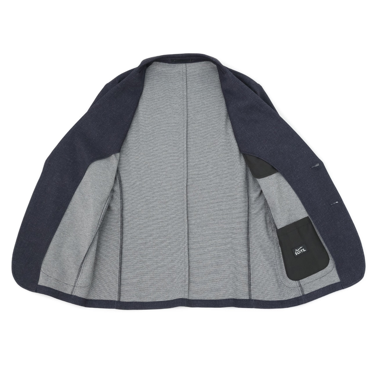 Pajama Suits Printed Jersey Jacket - Navy - Image 10