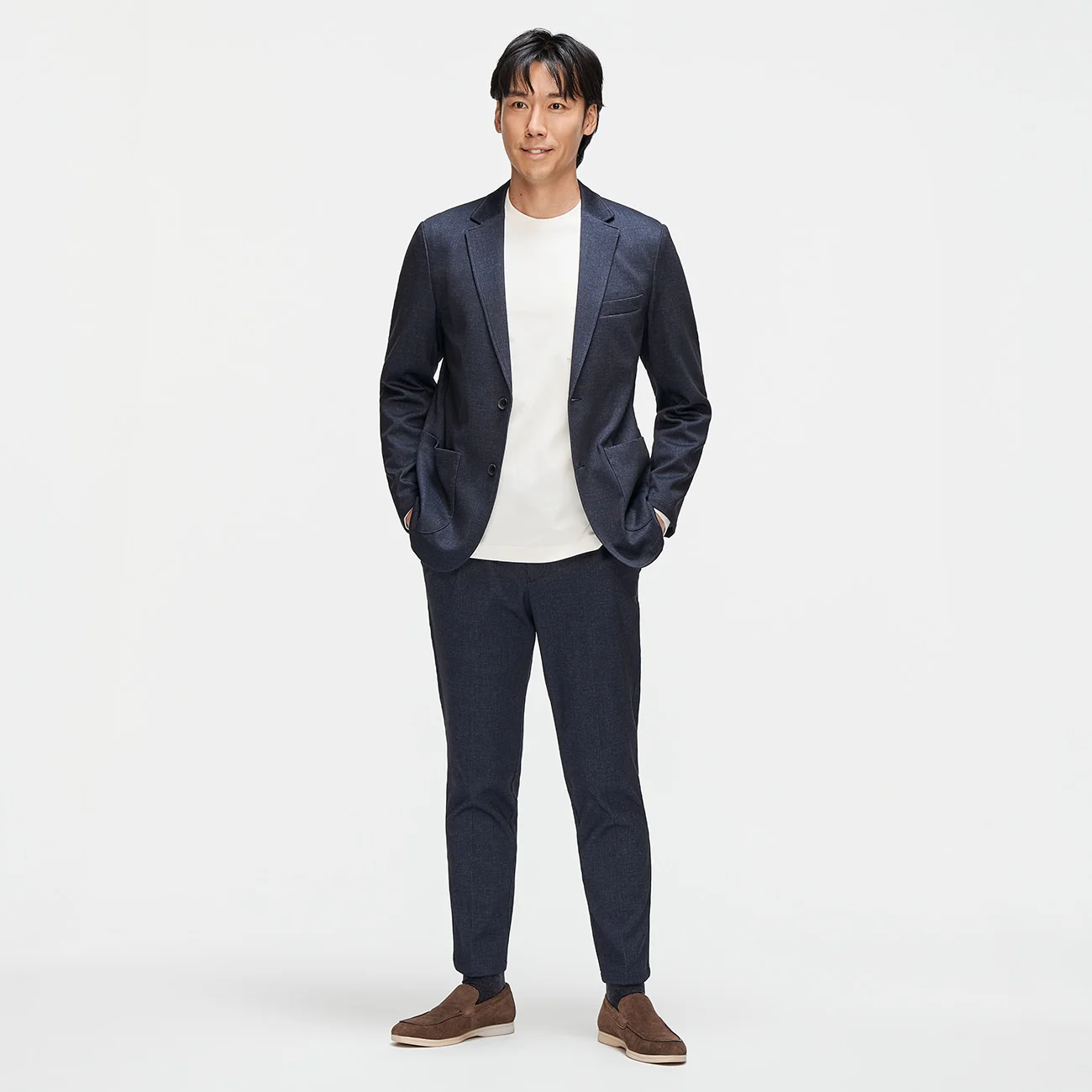 Pajama Suits Printed Jersey Jacket - Navy - Image 2