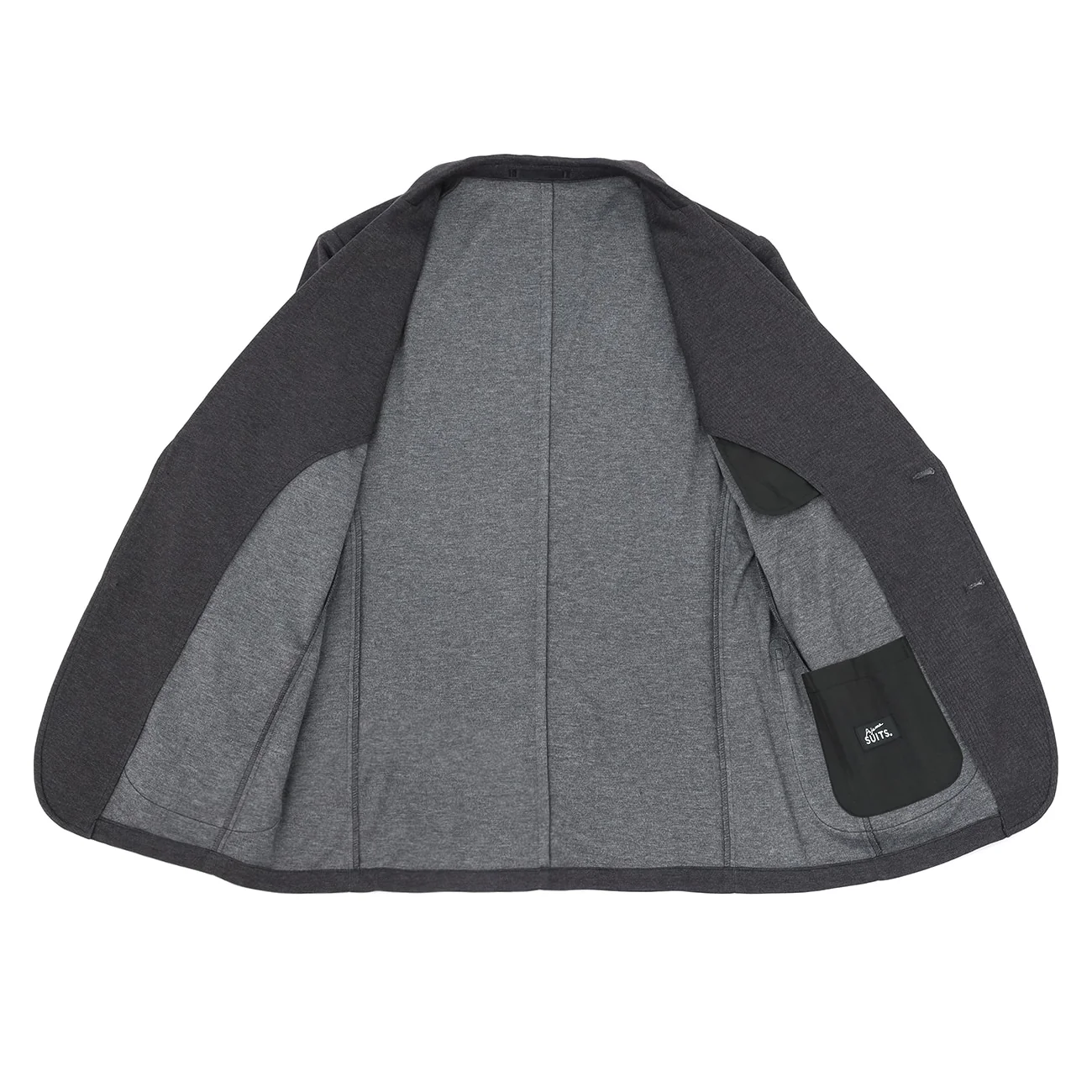 Pajama Suits Printed Jersey Jacket - Charcoal Gray - Image 10