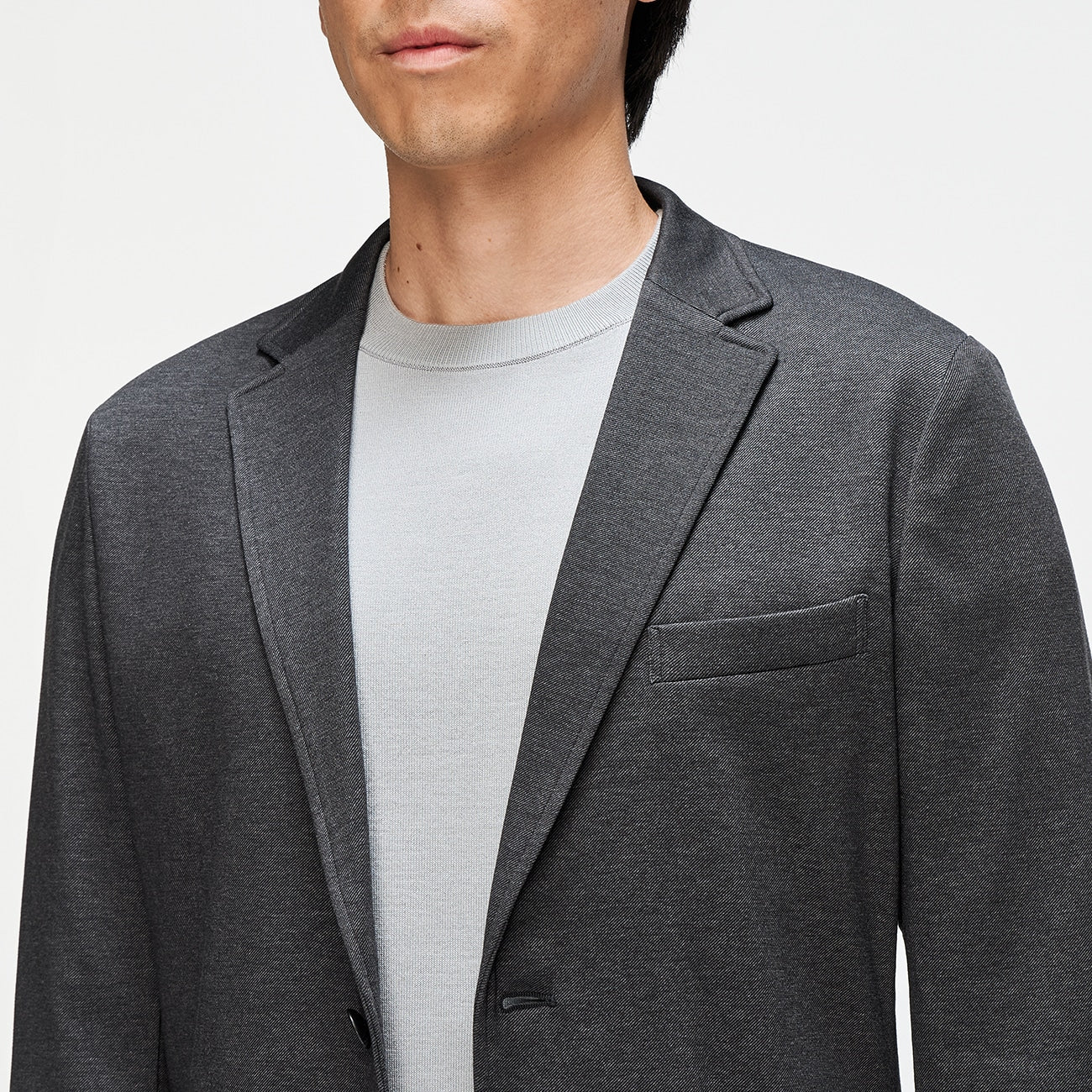 Pajama Suits Printed Jersey Jacket - Charcoal Gray - Image 3