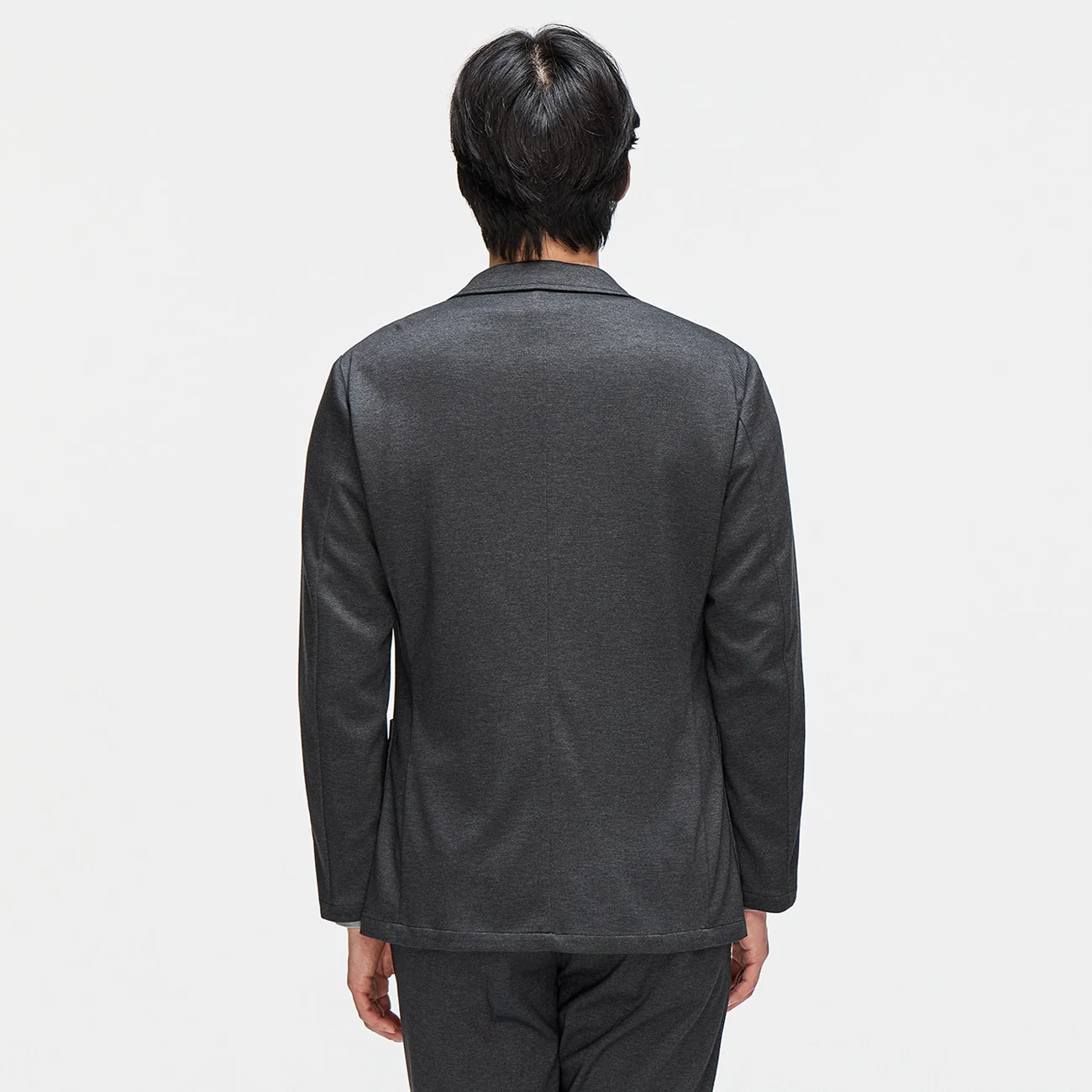 Pajama Suits Printed Jersey Jacket - Charcoal Gray - Image 5