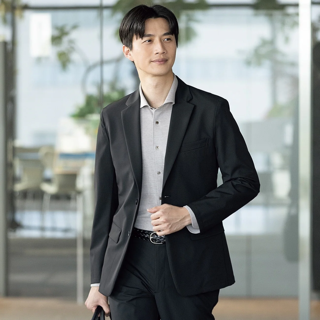 Pajama SUITS Premium Water-Repellent Super Stretch Jacket - Black