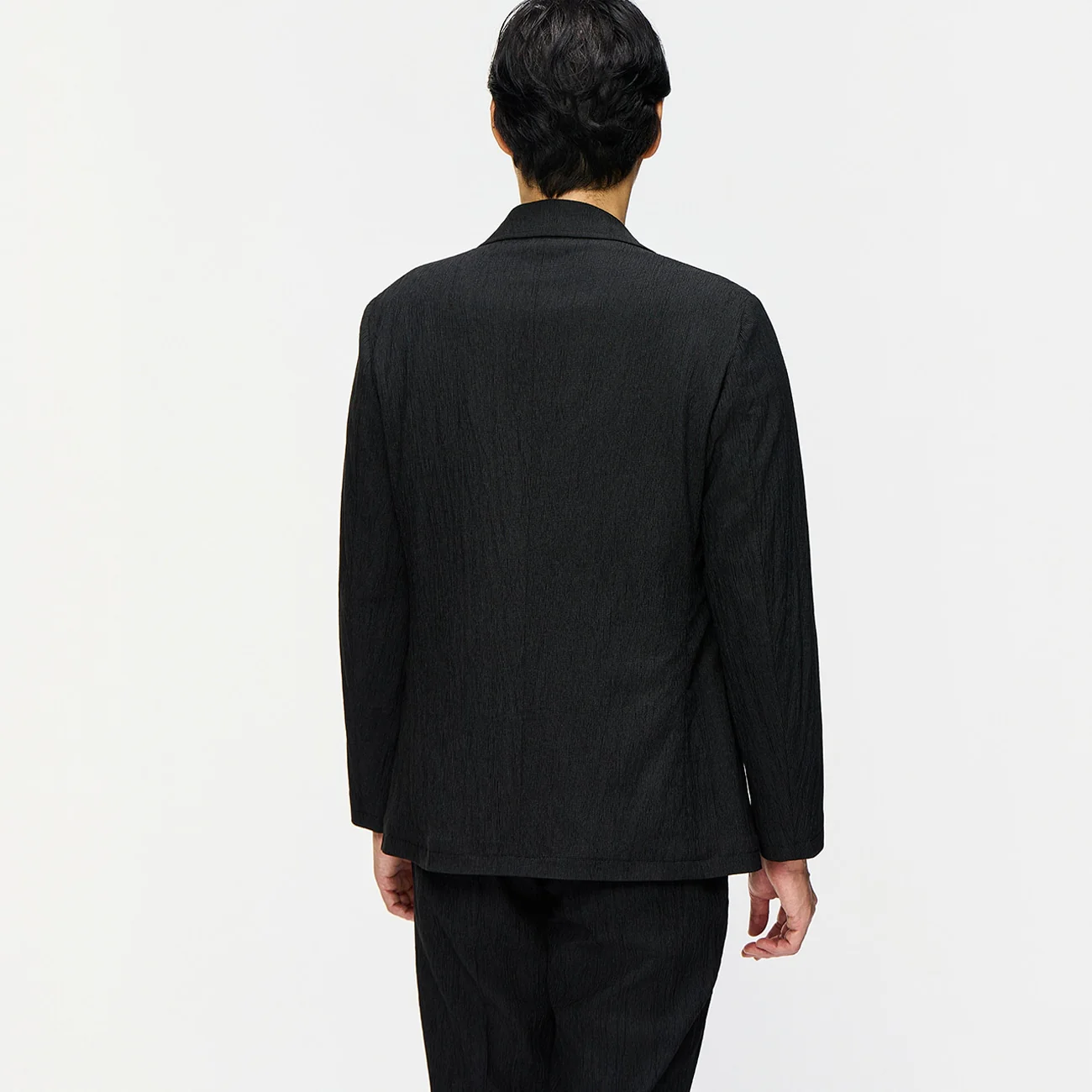 Pajama SUITS Premium SUPER Aircool Washable Stretch Crepe Jacket - Black - Image 6