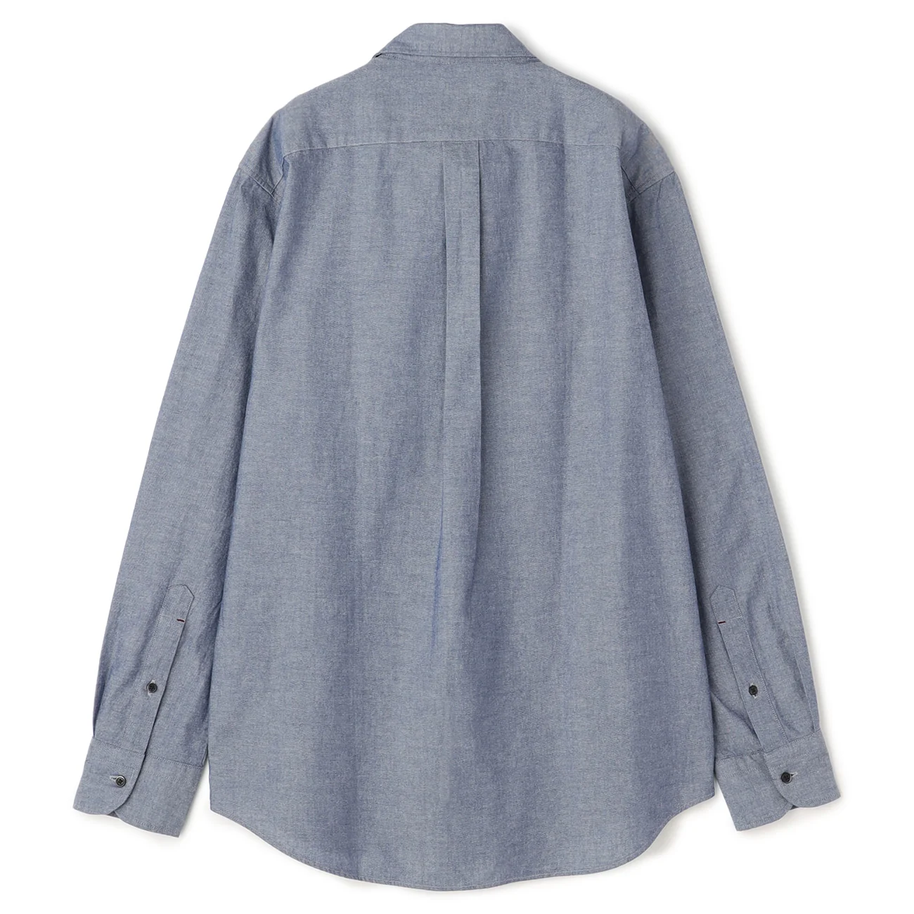 Business Casual Denim-Like Button-Down Shirt - Image 6