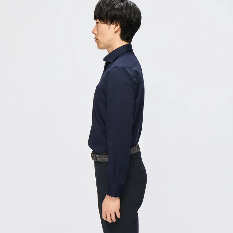 Business Casual Stretch Jersey Cutaway Shirt - Image 10