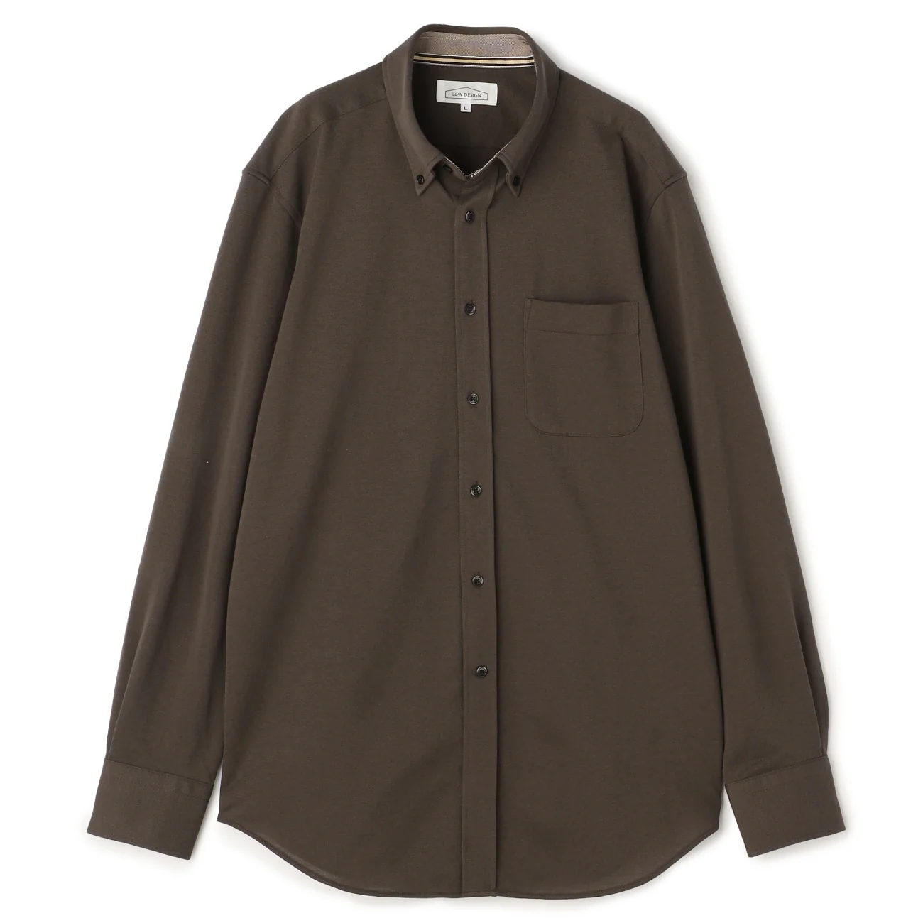 Business Casual Stretch Jersey Button-Down Shirt - Image 17