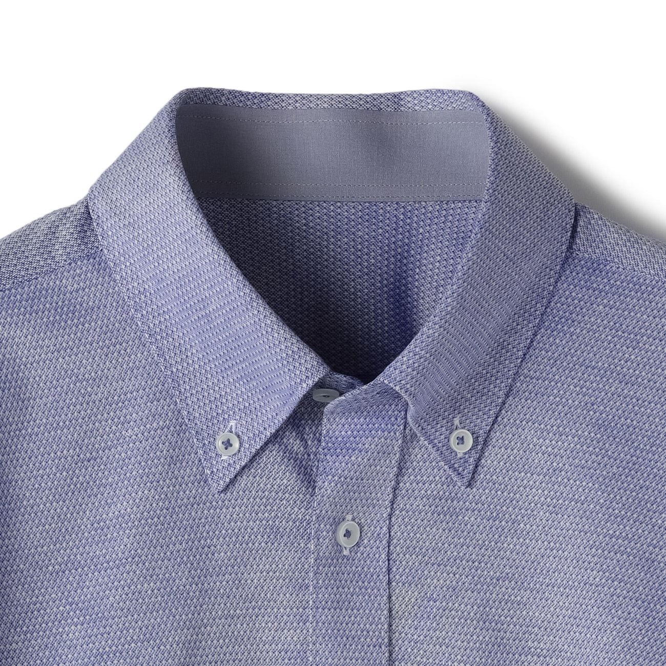 Bizknit Non-iron Button-down Shirt - Blue - Image 3