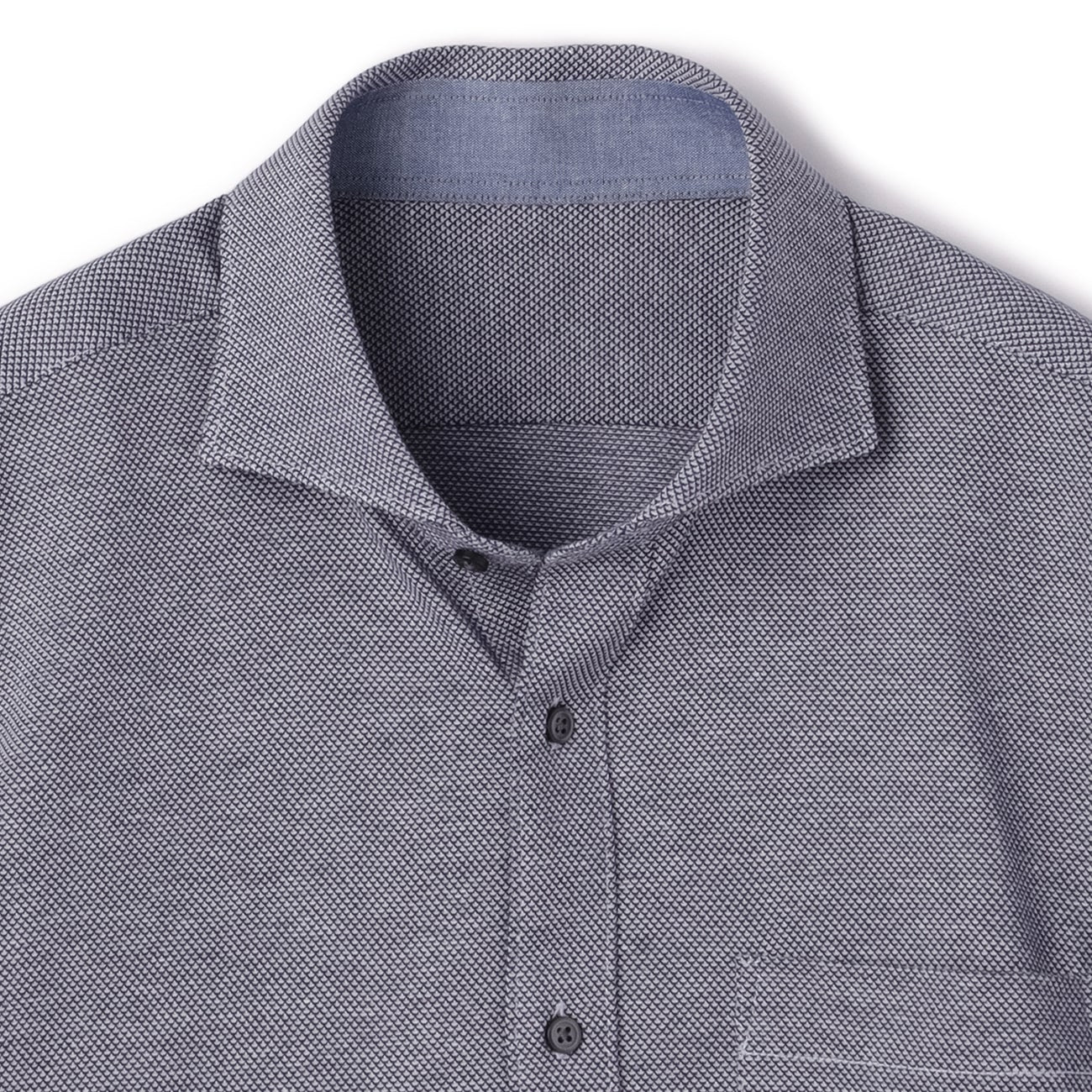Bizknit Non-iron Cutaway Shirt - Navy - Image 3