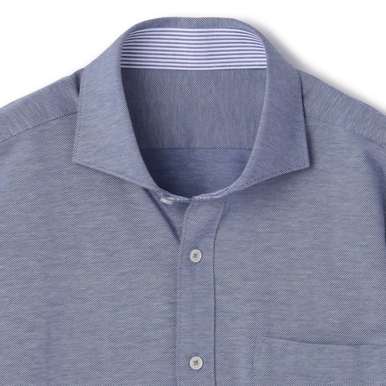 Bizknit Non-iron Cutaway Shirt - Navy - Image 3