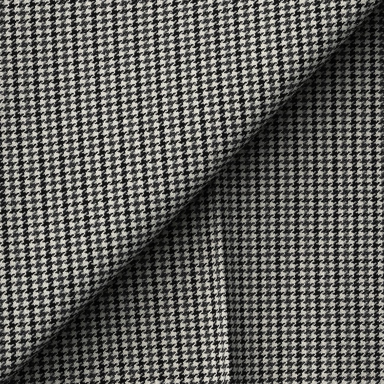 Adjustable Hem Stretch Houndstooth Tapered Pants - Gray - Image 2