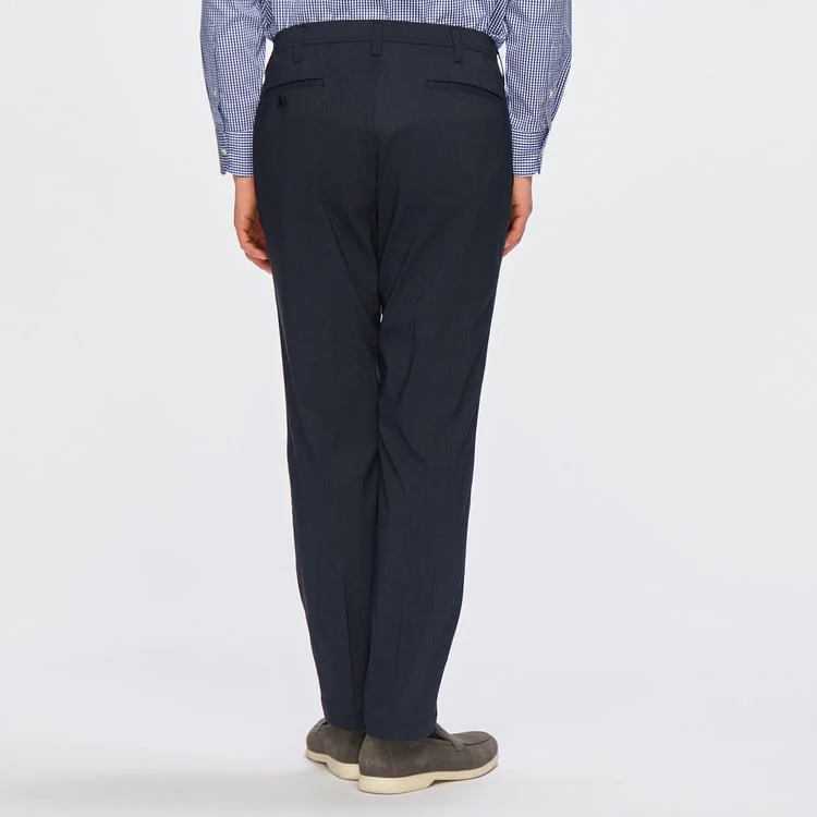 Adjustable Hem Super Stretch Cotton-Like Tapered Pants - Image 11