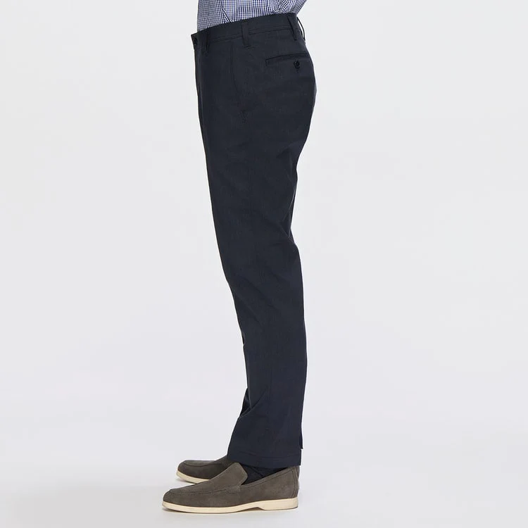 Adjustable Hem Super Stretch Cotton-Like Tapered Pants - Image 9