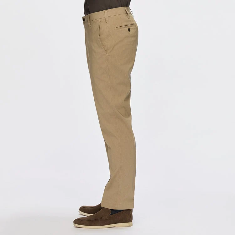 Adjustable Hem Super Stretch Cotton-Like Tapered Pants - Image 14