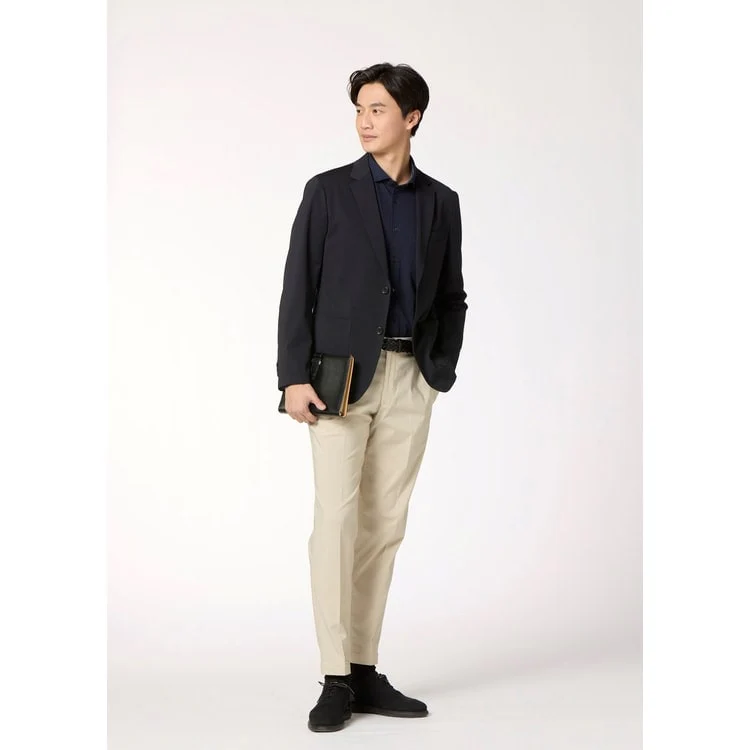 Adjustable Hem Super Stretch Cotton-Like Tapered Pants - Image 2