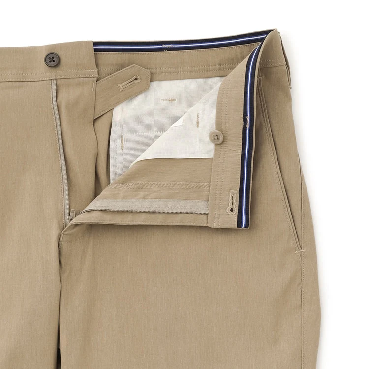Adjustable Hem Super Stretch Cotton-Like Tapered Pants - Image 21