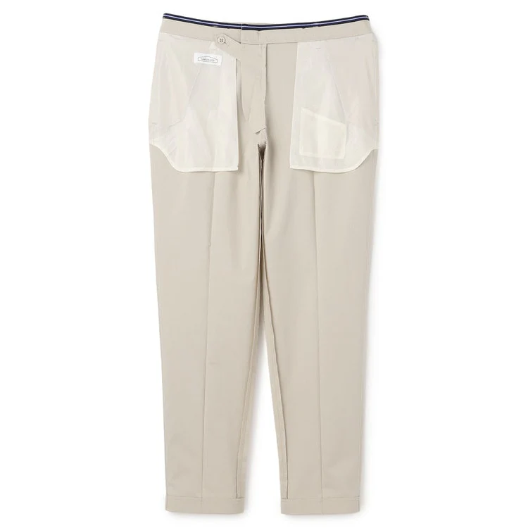 Adjustable Hem Super Stretch Cotton-Like Tapered Pants - Image 8