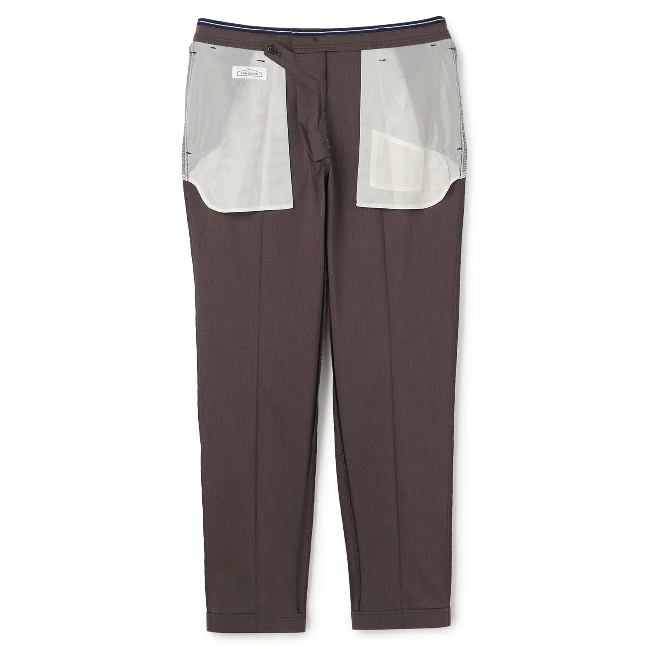 Adjustable Hem Super Stretch Cotton-Like Tapered Pants - Image 13