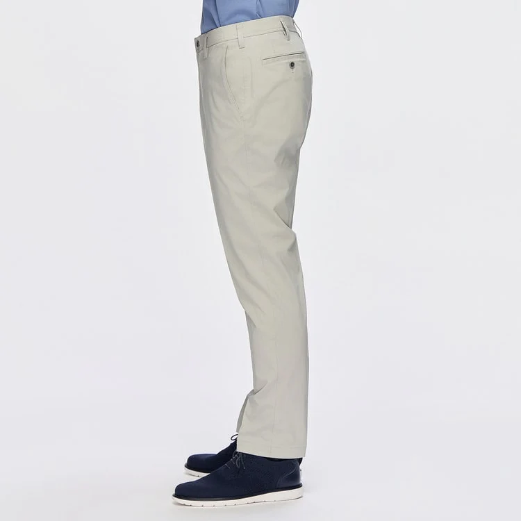 Adjustable Hem Super Stretch Cotton-Like Tapered Pants - Image 3