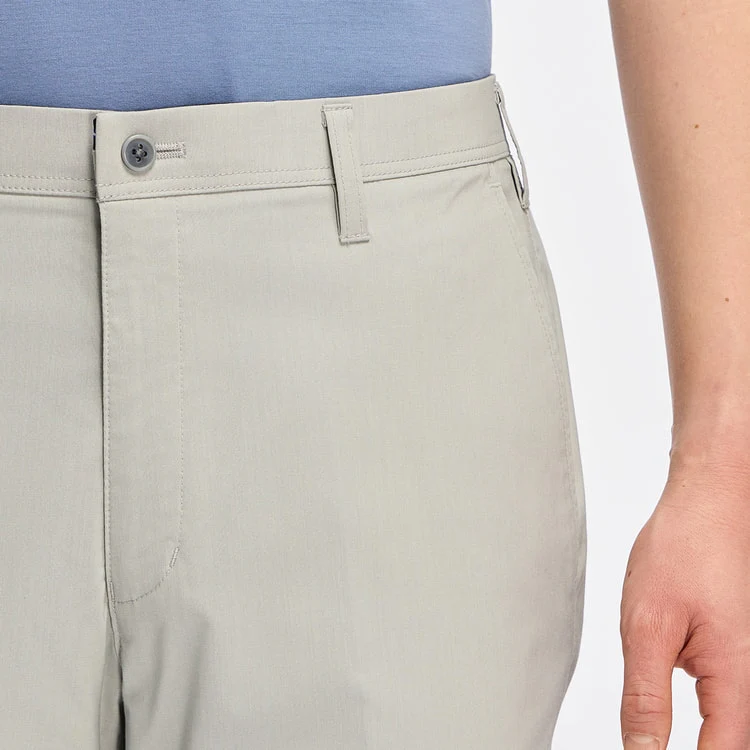 Adjustable Hem Super Stretch Cotton-Like Tapered Pants - Image 5