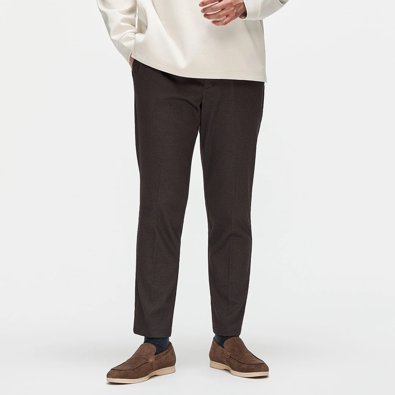 Pajama Suits Printed Jersey Pants - Brown