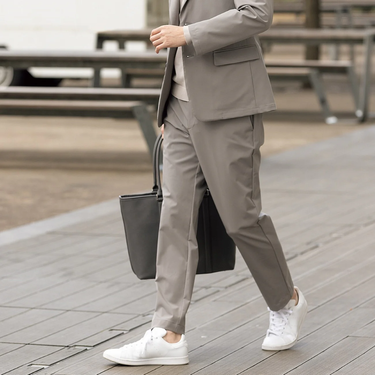 Pajama SUITS Premium Water-Repellent Super Stretch Pants - Light Gray