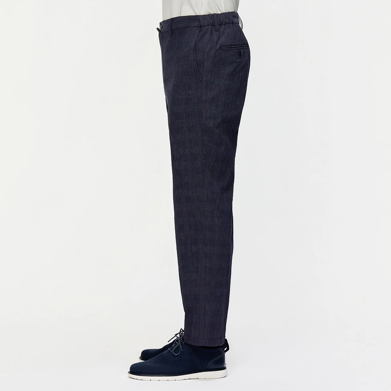 Pajama SUITS Premium SUPER Aircool Washable Stretch Crepe Pants - Navy - Image 6