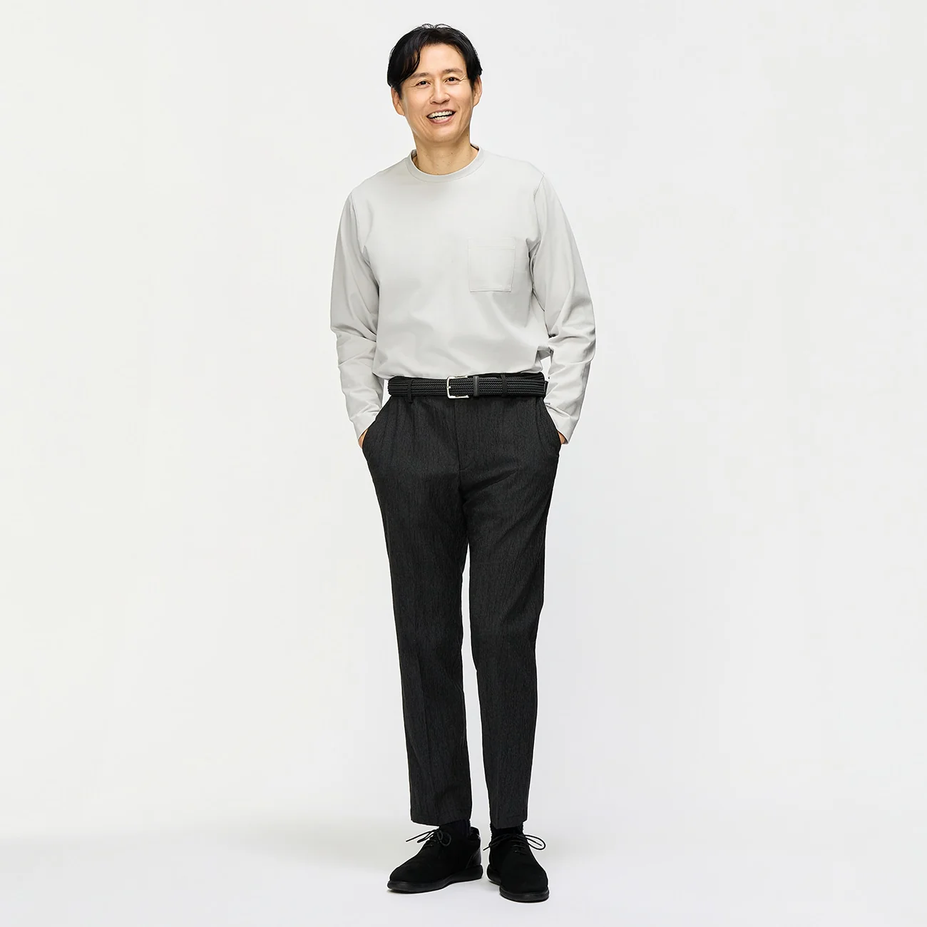 Pajama SUITS Premium SUPER Aircool Washable Stretch Crepe Pants - Black - Image 4