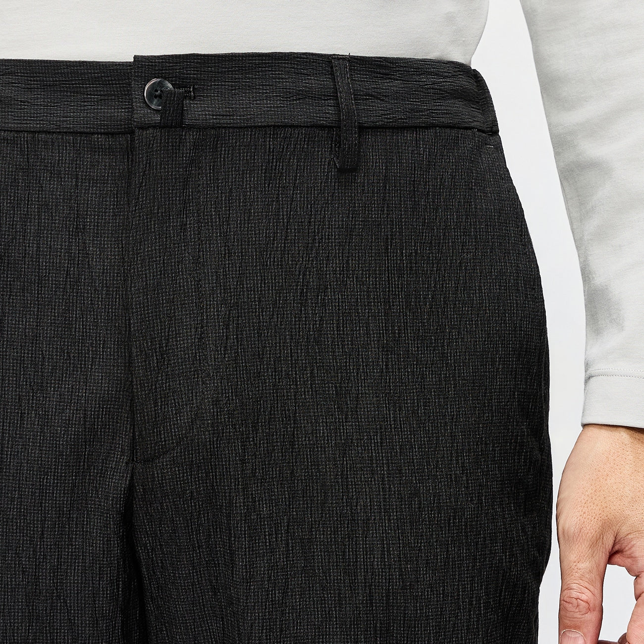 Pajama SUITS Premium SUPER Aircool Washable Stretch Crepe Pants - Black - Image 7